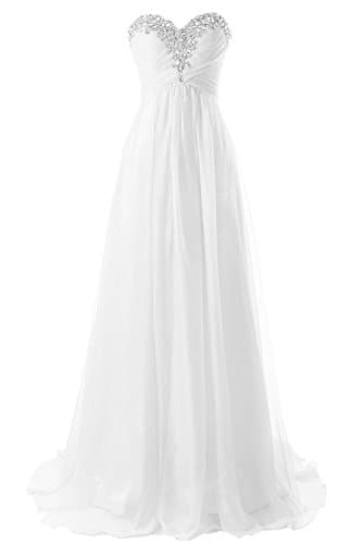 Wedding Dresses Beach Bridal Dresses Chiffon Wedding Gowns Strapless Bride Dress