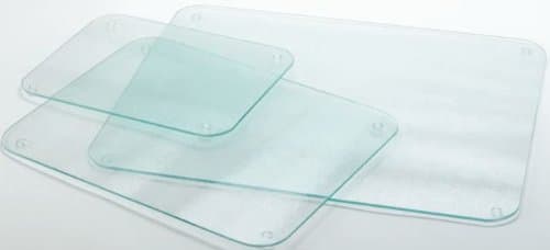 Clear Chinchilla (Frosted) Glass Worktop Saver - 60 x 40cm