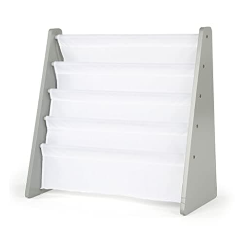 HumbleCrew Hamburg Crew (Humble Crew) Picture Book Storage Shelf, 4-Tier, Kids, Gray/White, 25 x 11 x 24.01 inches (63.5×27.9×61 cm) [Officially Imported to Japan] WO671