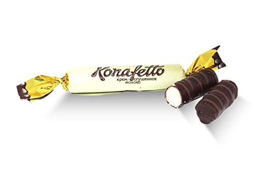 Roshen, Konafetto Dark Chocolate Cream/ Condensed Milk Wafer Roll (2 Lbs)