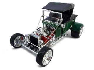 1923 Ford T Bucket Soft Top Green 1/18 Diecast Model Car by Road Signature 92829