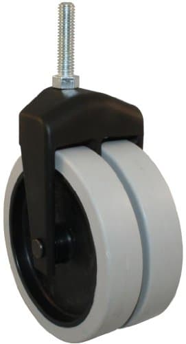 Jacob Holtz 405-2XTPR-29 4" X-Caster, thermoplastic rubber caster dual wheel (Set of 4)