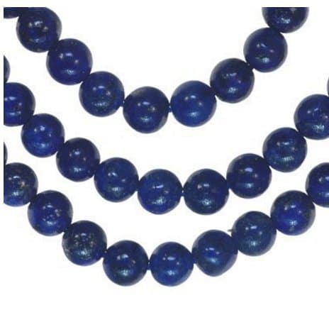 Lapis Lazuli 6mm Round Blue Beads Strand 16 by uGems Gemstone Beads