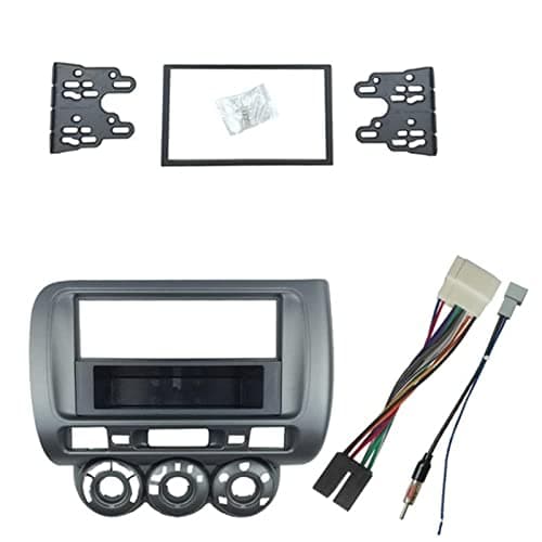 Accessories Radio Fascia for Honda Jazz City One Din Dvd Stereo Cd Panel Mount Installation Trim Kit Frame Bezel (Size : 1din)