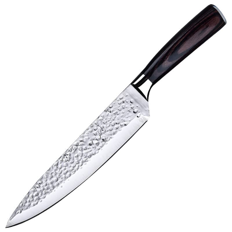 NILKANTH® Chef Knife 8 Inch Kitchen Knife Premium Sharp Cooking Knife Hand Hammered Japanese Stainless Steel Damascus Knife for Home Restaurant Multipurpose Chef’s Knife with Ergonomic Handle