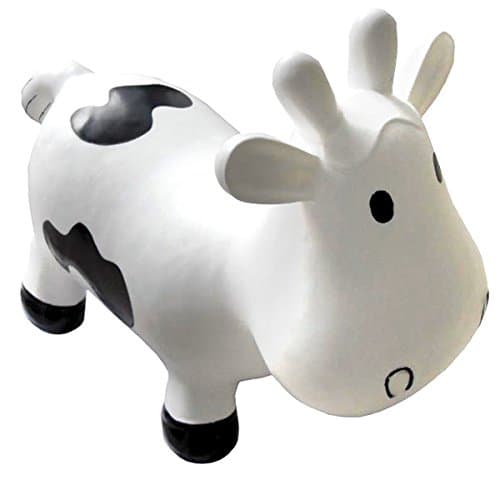 KidzzFarm Betsy The Cow Animal Hopper (White/Black)
