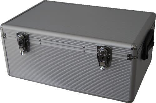 DYNASUN CD510 Pro DJ Storage Box for CDs/DVDs MP3 with Cases and Lock Fits x 510 Aluminium