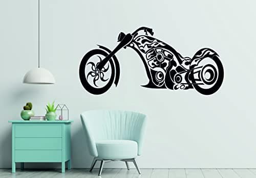 Bullet Bike Vinyl Wall Sticker for Home Decoration & Decal Size - 41 * 111 cm (Desg-23)