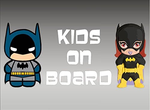 Batman and Batgirl KIDS on Board / DC Comics Batman / Vinyl Vehicle Decal Kids Graphic Stickers