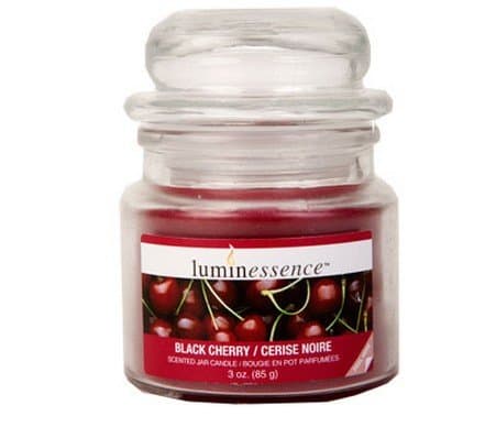 Black Cherry Mini Glass Apothecary Jar Candles, 3 oz.