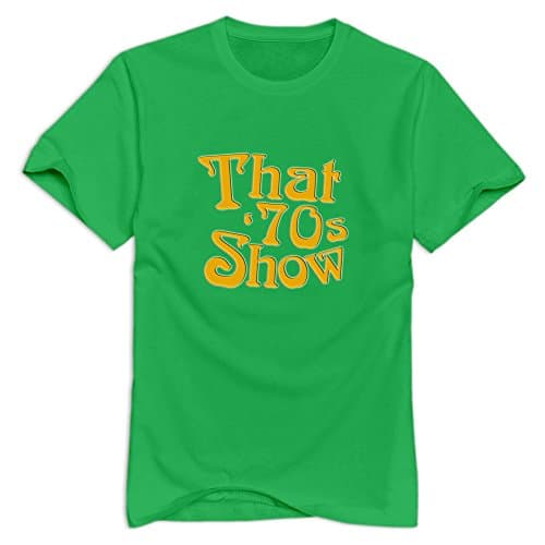 That '70s Show Logo Crazy 100% Cotton ForestGreen T Shirts For Adult Size M