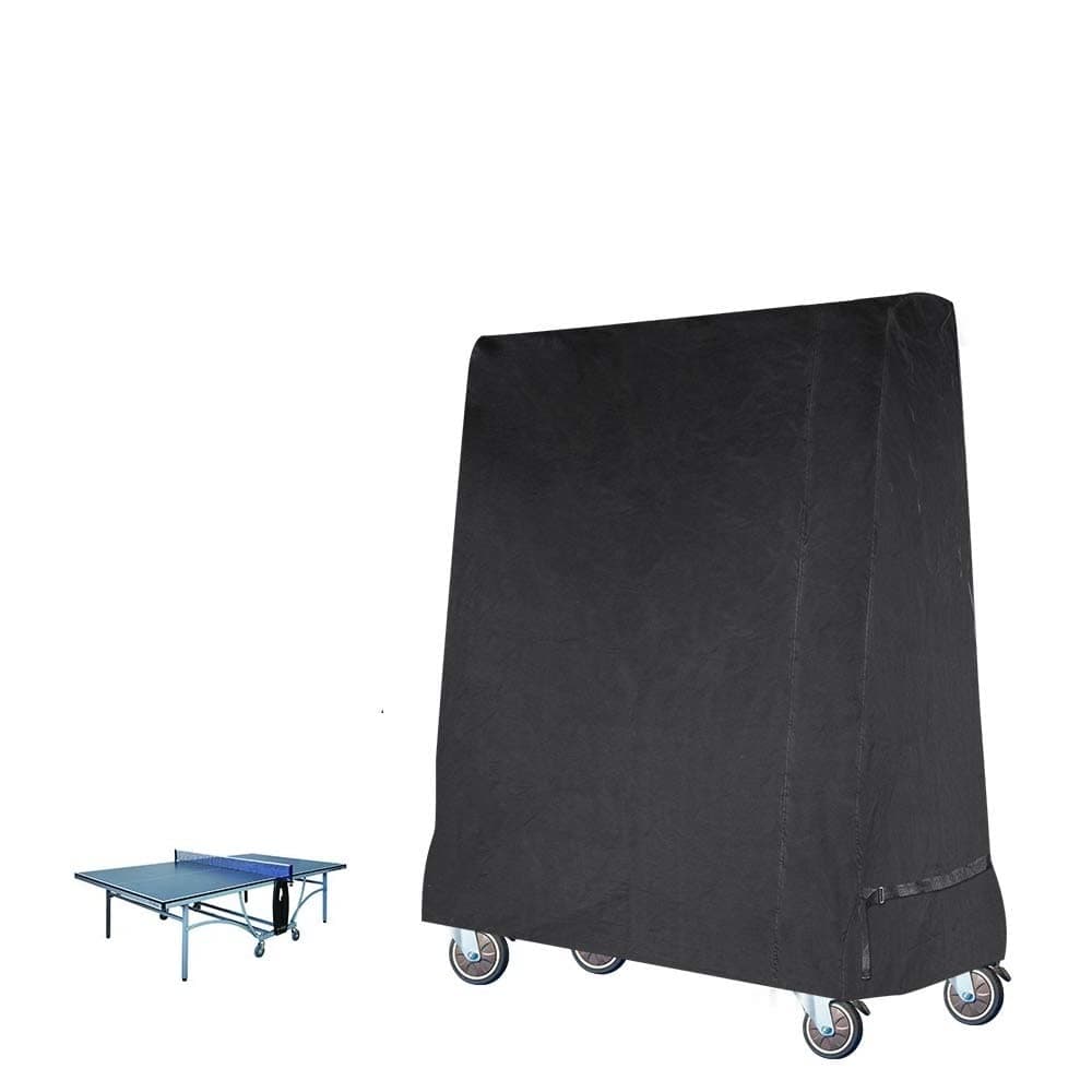 Premium Table Tennis Cover Waterproof Ping Pong Table Cover for Outdoor and Indoor Black (185×70×165cm)