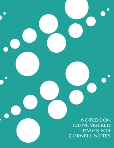 Notebook 120 numbered pages for Cornell Notes: Notebook for Cornell notes with green cover - 8.5"x11" ideal for studying, includes guide to effective studying and learning