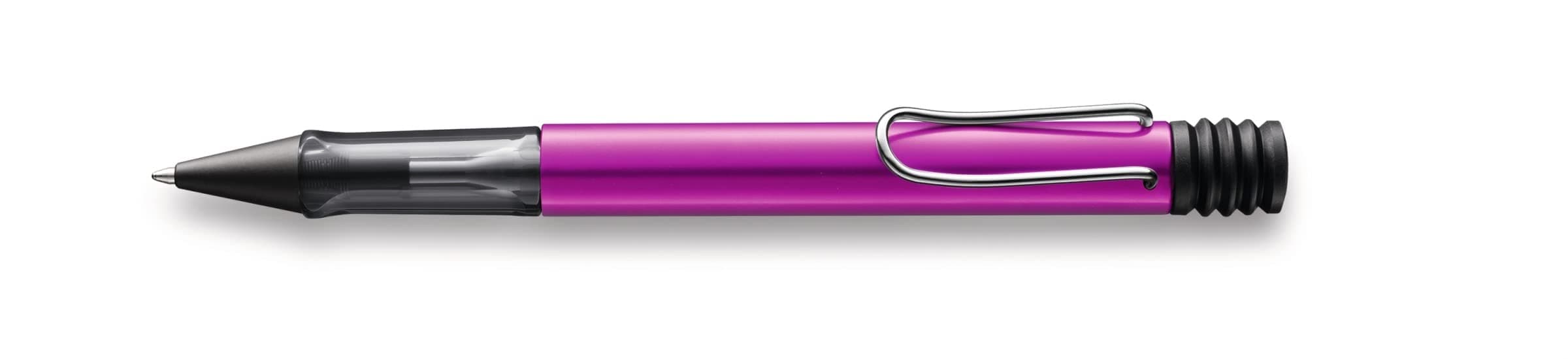 Lamy1232591 AL-star 299 Ballpoint Pen - Aluminium Ballpoint Pen in Vibrant Pink with Ergonomic Handle and Transparent Grip - With Large Refill - Line Width M