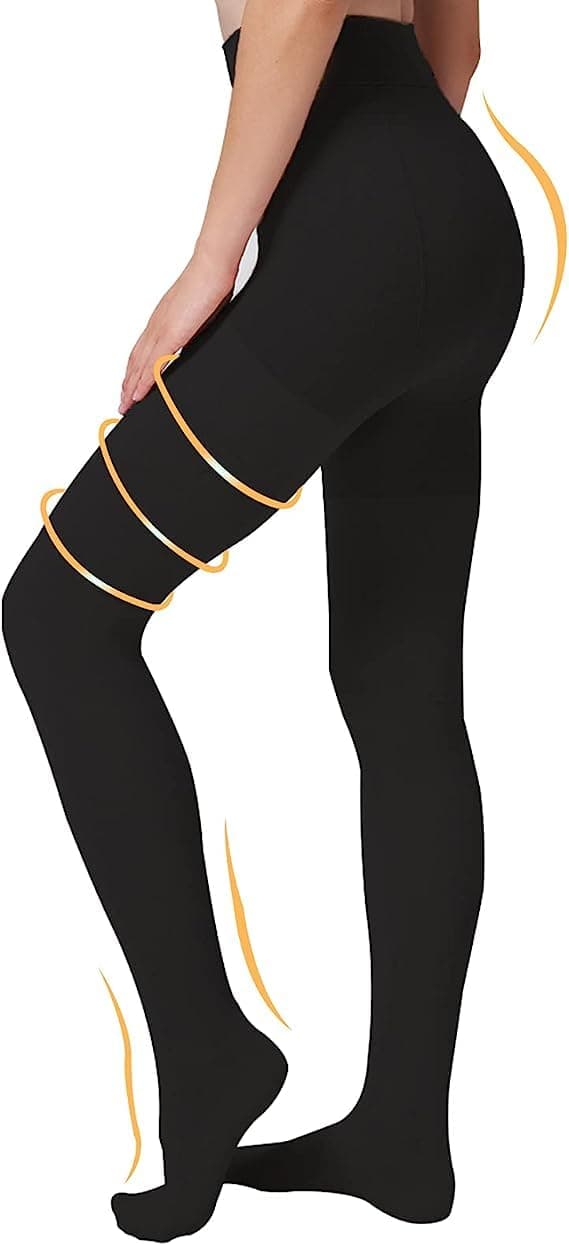 Women Socks,Tights,Catsuits Compression Pantyhose for Women & Men, 20-30mmHg Open Toe Compression Stockings