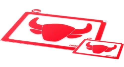 Mastrad 13.75 x 11-inch/ 8.2 x 5.75-inch Meat Cutting Boards, Set of 2, Red