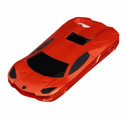 UCGTravel For Iphone 5 5S Sports Car Case Cars Design Hard Back Stand Case cover sports racing (Orange)