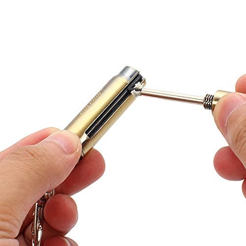 Permanent Match Metal Matchstick Fire Starter, Waterproof Keychain Lighter Emergency Flint Match, Best Gifts for Camping Survival Enthusiast