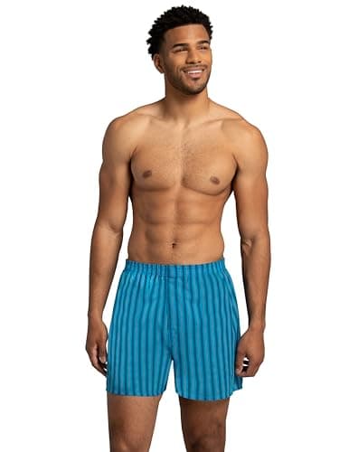 Fruit of the Loom Men's Covered Waistband Boxer Briefs (4 Pack) [Parallel Import]