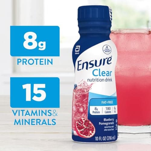Ensure Clear Nutrition Beverages, Blueberry Pomegranate, 4 Count (Pack of 3)