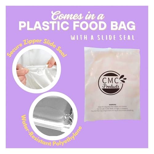 CMC Products Slide Seal Bag of 100 Heinz Ketchup Condiment Packs Condiment Packs - Ketchup w/ Plastic Food Bag & Slide Seal – Perfect for Boxed Lunches, BBQ, Picnics, and Parties (Ketchup, 100 Count)