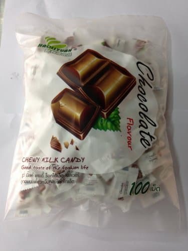 Chocolate Candy Flavor, Haoliyuan Chewy Milk Candy 100 Psc