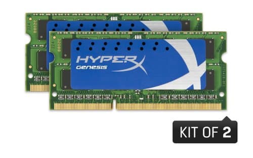 HyperX Genesis 8GB 1600 MHz DDR3 PC3-12800 Non-ECC CL9 SODIMM Notebook Dual Channel Memory KHX1600C9S3K2/8GX