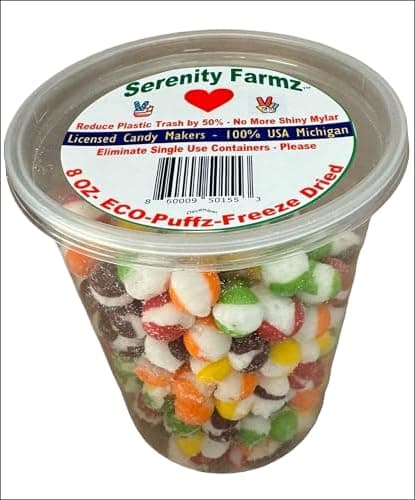 8 Oz! Freeze Dried Skitlz Eco Puffz Candy - Packaging May Vary
