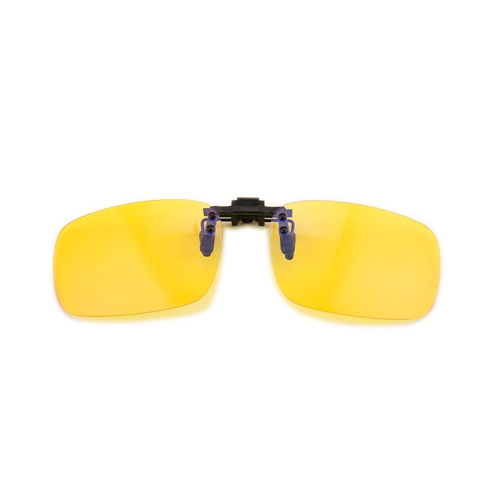 Clip on Anti Blue Light Filter Glasses UV Blocking Anti Eye Strain Yellow Lens Unisex