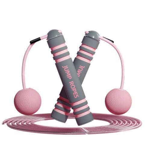 eBoutik - Ropeless Skipping Balls for Fitness Workout - Adjustable Tangle-free Weighted Jump handles