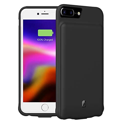 Battery Case for iPhone 7 Plus/8 Plus/6 Plus/6s Plus,7000mAh Portable Protective Charging Case Compatible with iPhone 7 Plus/8 Plus/6 Plus/6s Plus (5.5 inch) Rechargeable Extended Battery-Black