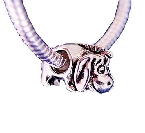 LifeSong Collection Women's Sterling Silver Plated European Charm Bead Eeyore