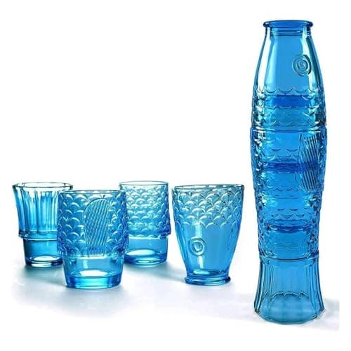 fish glass cup set