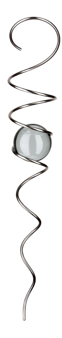 Kugelspirale 110 Clear – The Original – Stainless Steel and Crystal Glass – Ball Diameter 110 mm