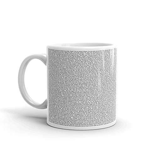 Entire bee movie script Mug 11 Oz White Ceramic