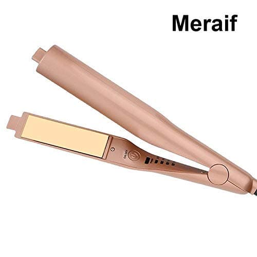 Twist Straightening Iron, Meraif 2 in 1 Ceramic Professional Hair Straightener and Hair Curler Curling Iron Wet & Dry Flat Iron Hair Styler with Dual Voltages