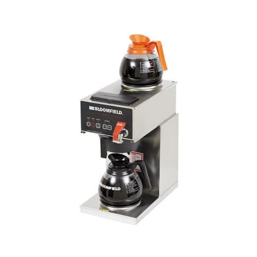 Bloomfield 1040D2F E.B.C Coffee Brewer, Automatic, Two Warmer, in-Line, 17" Depth, 8 3/4" Width, 16 7/8" Height