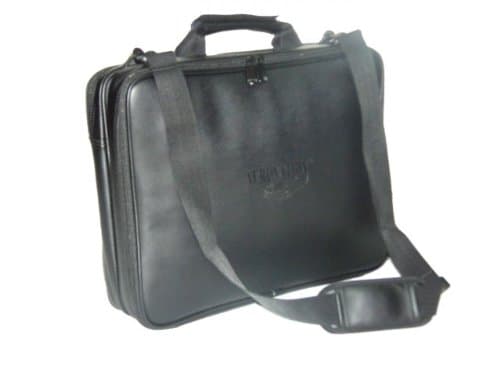 Aerovation CPFK-2A 17 Black Leather Checkpoint Friendly Laptop Bag