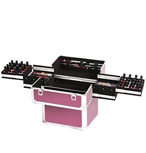 Urbanity Nail Pro Purple Crocodile Aluminium Nail Polish Storage Case