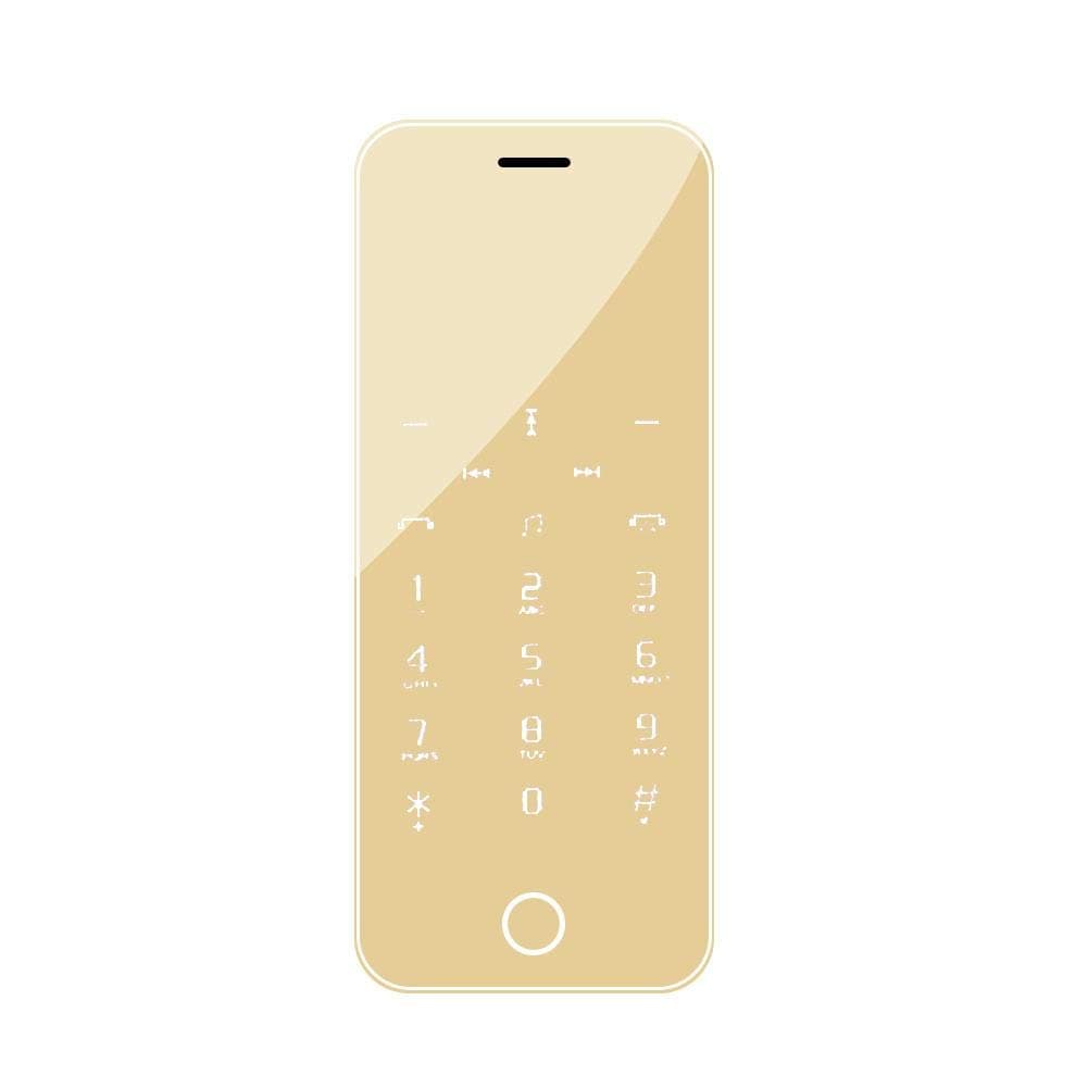 YouN Anica-A16 Ultra Thin HD Screen Mobile Phone Bluetooth Cellphone (Gold)