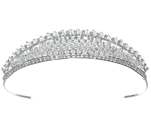 Radiant Rhinestone Crystal Beads Bridal Wedding Tiara Crown T1198