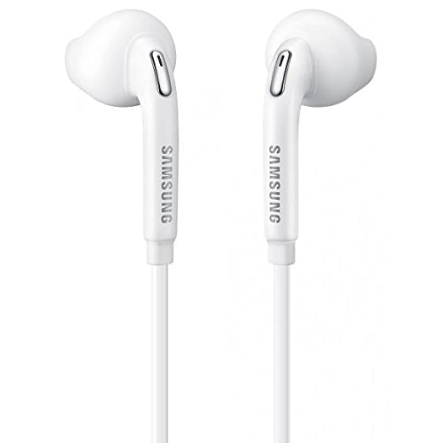 Samsung Eo-Eg920Bw White Headset Hands-Free Headphone Earphone with Volume Control for Galaxy Phone (NO Retail Packaging - Bulk Packaging)