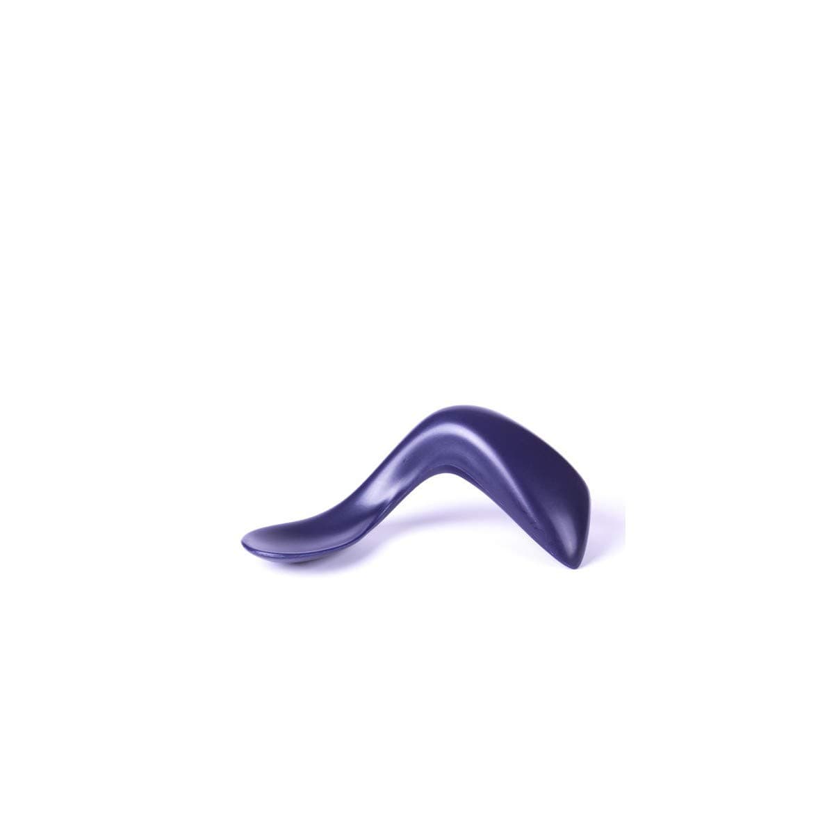 Kizingo Right-Handed Curved Baby Spoons for Baby-Led Weaning (1-Pack, Purple)