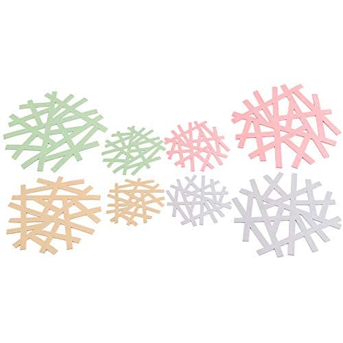 Topfinder Silicone Trivet + Coaster Set of 8 Hot Pads Heat Resistance Pot Holder For Hot Dishes Teapot Pots Pans Cups