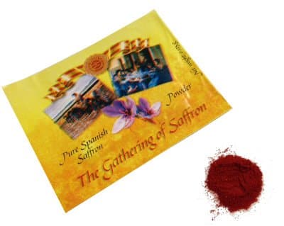 Pure Spanish Saffron Powder .125 g envelope