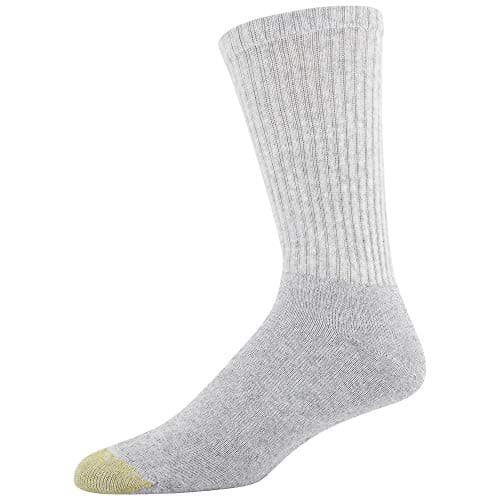 GOLDTOE Men's 656S Cotton Crew Athletic Socks (Multipack)