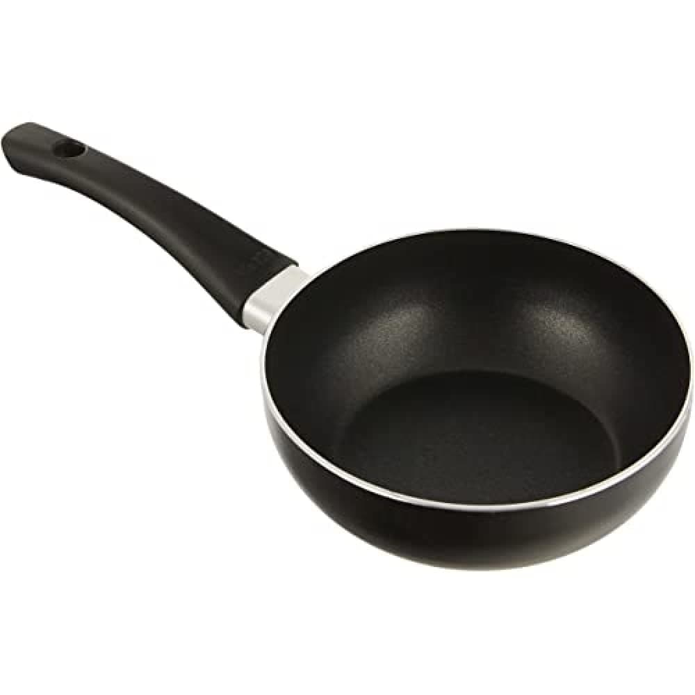 Indubasic Wok, 16 cm, Aluminium, Non-Stick, Suitable for Induction Hobs