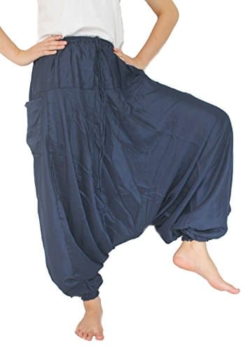 Aladdin pants Hippie Clothes Peacock Pants Bohemian Pants Elephant Pants Harem Pants Boho Style (Dark Blue)