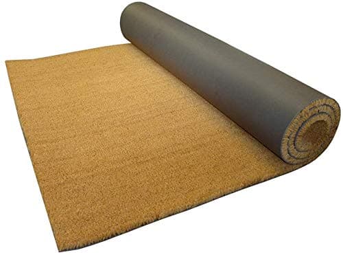 Heavy Duty Coir Entrance Matting - Indoor/Outdoor - 1m or 2m Width - Cut To Size - Heavy Duty Tough Fibres - Hallway, Foyer, Lobby,Reception, Door Mat, Roll (1 metre, 0.50 metre)