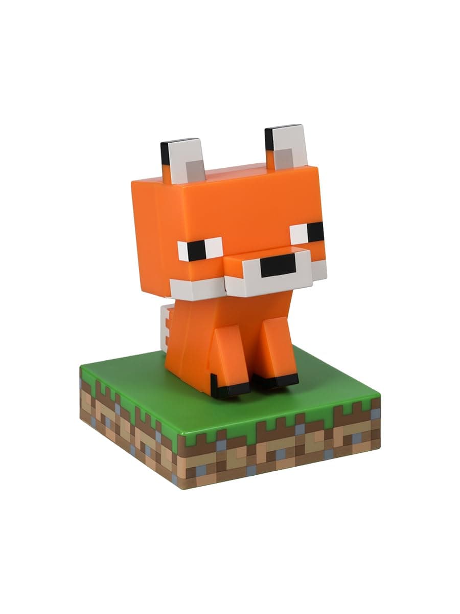 Paladone Minecraft Officially Licensed Fox Free Standing Desk Light, Gaming Room Decor and Merchandise for Boys and Girls, Nightlight Gift Accessory for Playroom and Bedroom